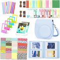 Instant Mini 12 Camera Accessories Compatible with Fujifilm Instax Mini 12 Camera Include Case/Album/Wall Hang Frames/Film Frames/Border Stickers/Corner Stickers (Pastel Blue) by Leebotree