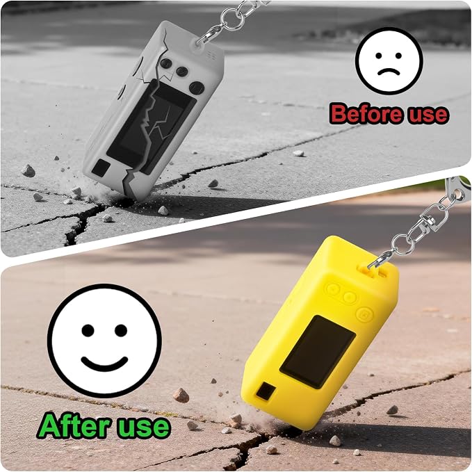 Silicone Case for Kodak CHARMERA Millennium Keychain Mini Digicam Blind Box | Soft Keychain Camera Sleeve, Precise Cutouts, Case-On Charging & SD Card Access, For Collectors & Daily Carry, Yellow - Image 4