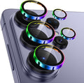 Meshine for Samsung Galaxy S26 Ultra Camera Lens Protector,Scratch Proof,Strong Adsorption,9H Hardness with Metal Ring Camera Cover,Ultra Thin Case Friendly, Accessories Lens Protector,Colorful by Meshine