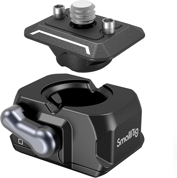 SMALLRIG Quick Release Plate Drop-in Quick Release Camera Mount Adapter | Mini Plate with 1/4" Screw, for Camera Clamp, Super Clamp, Ball Head, Tripod, Magic Arm, Stabilizer, Field Monitor - 3513C by SmallRig