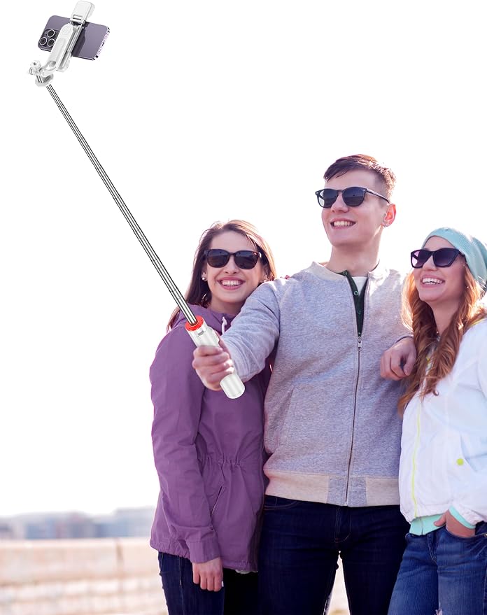 Selfie Stick Tripod with 2 Light, 3 Light Modes & 6 Brightness Levels Extendable Phone Tripod with Detachable Remote & Phone Holder, Portable Camera Tripod Compatible with iphone16 15 14 13/Android - Image 9