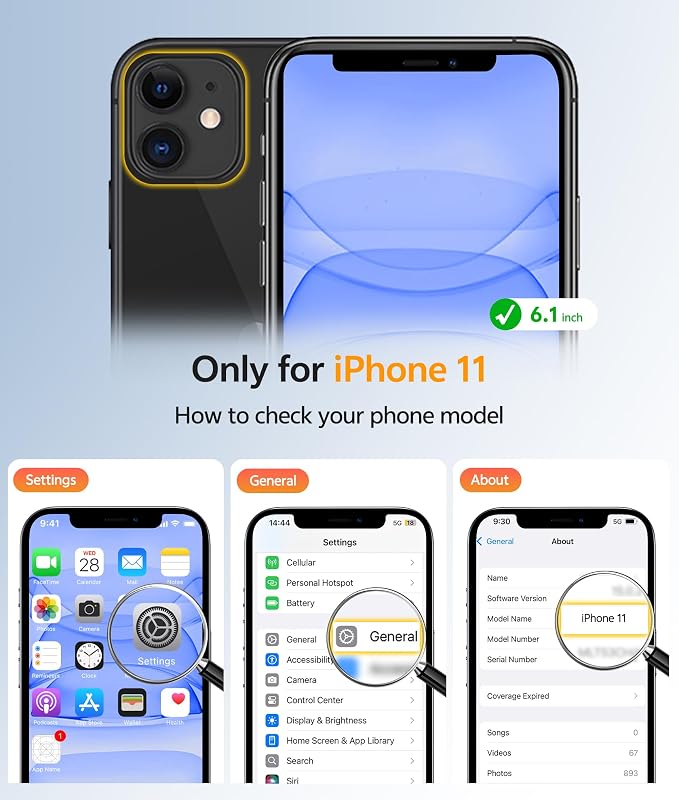 FNTCASE for iPhone 11 Phone Case, Fit for Magsafe, Full Camera Protection | Translucent Matte Back, Strong Magnetic Charging,14FT Military Grade Drop-proof, Anti Slip, Blue - Image 2