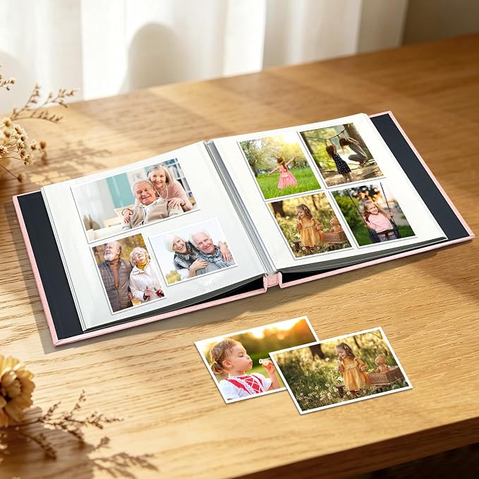 Large Photo Album Self Adhesive Scrapbook Album for 4x6 5x7 8x10 Pictures DIY Photo Book as Scrapbooking Supplies Kits, Birthday Gifts for Women Mom Wedding Baby Family Travel - Image 2