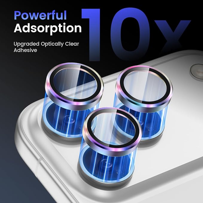 Tensea Camera Lens Protector Compatible for iPhone 17 Pro Max/17 Pro | Metal Aluminum Alloy Tempered Glass Cover Camera Screen Protector Accessories, Case Friendly - Image 4