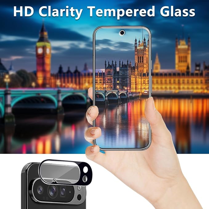 2+2 Pack Screen Protector for Google Pixel 10 Pro XL Tempered Glass | with Camera Lens Protector, Fingerprint ID Compatible, Anti Scratch, Bubble Free - Image 6