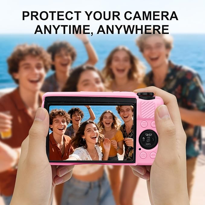 Case with Removable Lens Cover for Canon G7X Mark II/G7XII Camera(Pink) | Soft Silicone Camera Protective Case,Slim Fit,Anti-Scratch,Dustproof,Shockproof,Camera Accessories,For Travel,Daily Use - Image 7