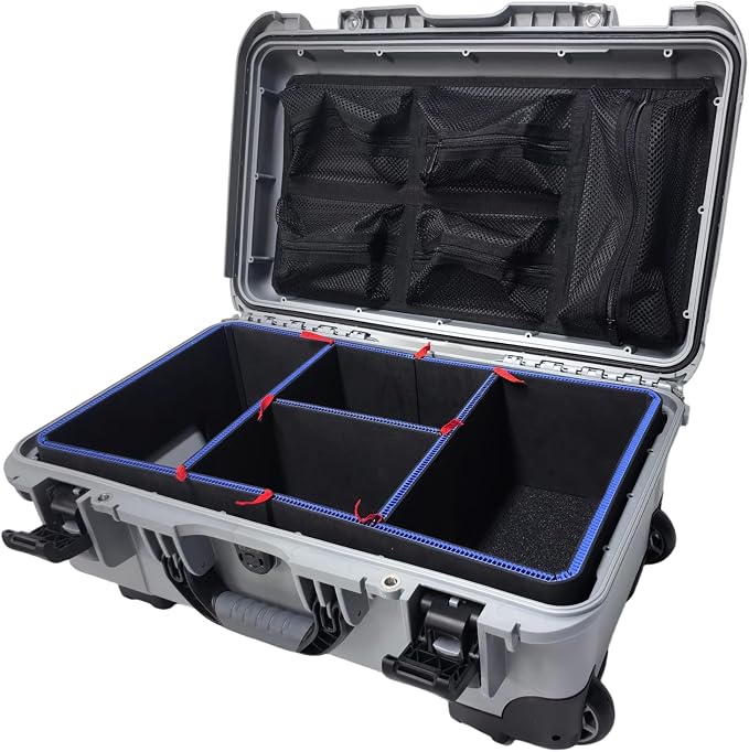 LAFENLIN DIY Divider System for Nanuk 935 Case, U-Clips & Red Tabs | Professional Divider with U-clips & Red Pull Tabs, Utility Knife.Customizable for Tools,Cameras,Medical,Tactical Gear-NO CASE - Image 8