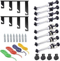 Photography Backdrop Wall Mount Roller System 4 Support Rollers | Manual Photo Background Ceiling Holder, Including 2 Four-fold Hooks, 8 Expand Bars, 4 Chains, for Home Studio Live Shooting by DImotliyor