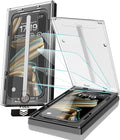 EZ-GLAZ-4 Pack for iPhone 15 Pro Max Screen Protector (6.7") HD Clear | 12FT Military Grade Shatterproof, TOP 9H+ Tempered Glass Film with Flawless Fit Box, Scratch Resistant, Bubble-Free by EZ-GLAZ