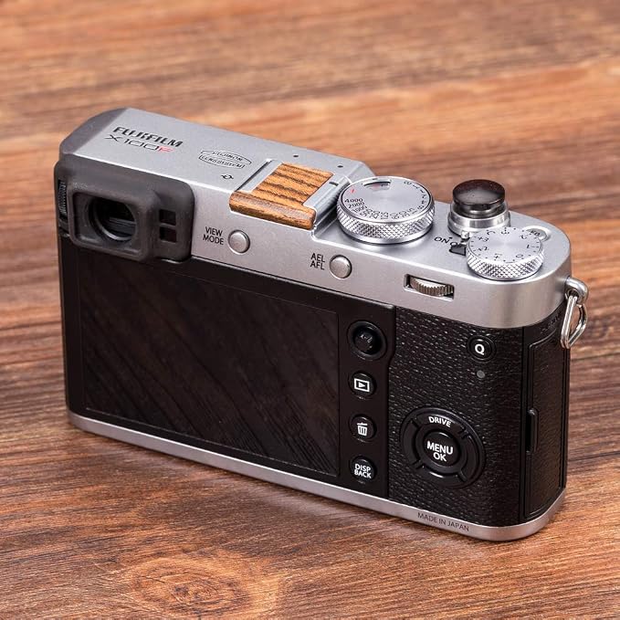VKO Wood Camera Hot Shoe Cover Protector Cap Compatible with Fuji | X-T30 X-T100 X-H1 X-T20 X100F X-T10 X-T3 X-T2 X-PRO2 X-E3 X-A2 X-A5 X100T X100S X30 X70 Cameras 1 PCS Golden - Image 2