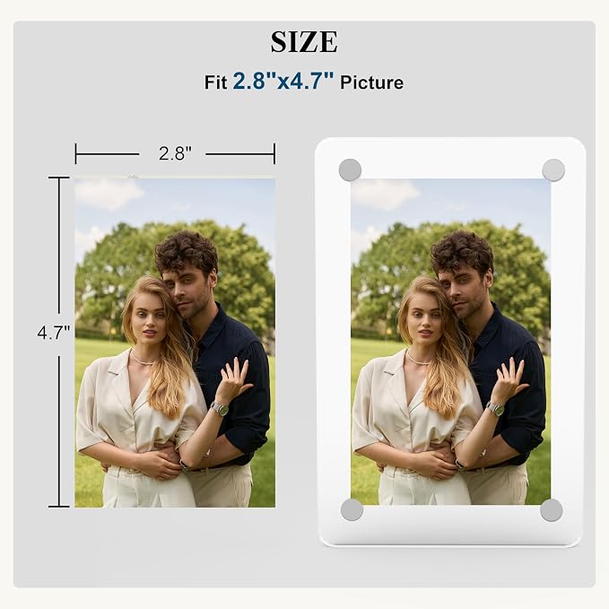 Car Sun Visor Photo Holder, Universal Magnetic Photo Clip, Decorate Your Car Visor Clip with Personality(Transparent, 2.8x4.7) - Image 2