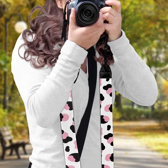 Coldinair Black Adjustable Camera Strap Universal Neck & Shoulder Soft Padded Strap for All DSLR Cameras,Binoculars - Image 3
