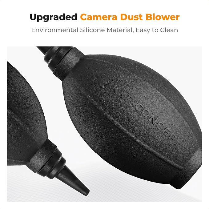 K&F CONCEPT 4 in 1 Camera Lens Cleaning Kit for Photography Beginner | Strong Blower, Multi Pen,Washable Reusable Microfiber Cloth, Precision Dust Removal,for Nikon Sony Canon DSLR Camera,MK06 - Image 4