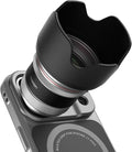 TELESIN 2X Telephoto Master Lens for iPhone 17 Pro with Hood, APP Pro EIS | 105mm Authentic Portraits, 200mm Equivalent Optical Telephoto Extender for Wildlife/Sports/Concert Portrait Photography by telesin