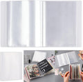 A6 Clear Sticker Photo Storage Album, Stamp Cutting Dies Storage Book Organizer Folder,40 Pages Clear Die & Stamp Storage Bag Transparent Plastic Folders for Cutting Dies Stencil Embossing Crafts by CYFUNDESIGN