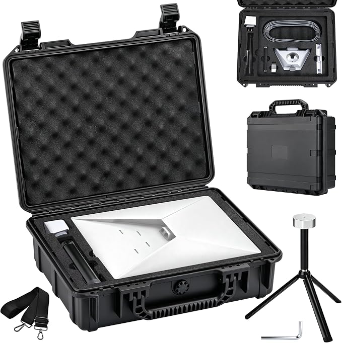 Starlink Mini Hard Case Set with Starlink Mini Tripod Stand Waterproof anti fall Portable Carrying Case for Starlink Mi ni Dish and Accessories Ideal for Travel and Camping by Unknown