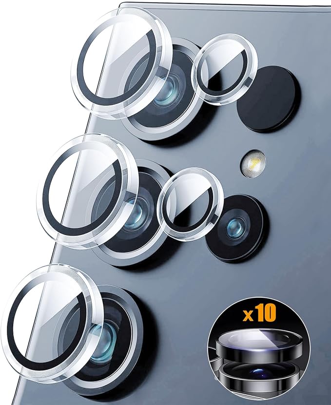 for Samsung Galaxy S25 Ultra 5G 2025 Camera Lens Protector, Samsung S 25 Ultra 9H Tempered Glass Camera Protector,[Ultra HD] [Anti Scratch] Camera Cover for Galaxy S25 Ultra,Clear by Unknown