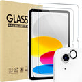 ProCase 2 Pcs Screen Protector for iPad A16 10th with Camera Lens Protector | Tempered Glass for 11" iPad 2025 11th & 10.9 10th Generation -Silver by ProCase