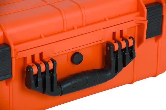 MEIJIA All Weather IP67 Waterproof Hard Camera Case,Hard Protective Case,Hard Case with Customizable Foam,Fit Use of Drones,Camera,Equipments,Pistols(Orange,20.62 x16.85x8.11inches) - Image 4