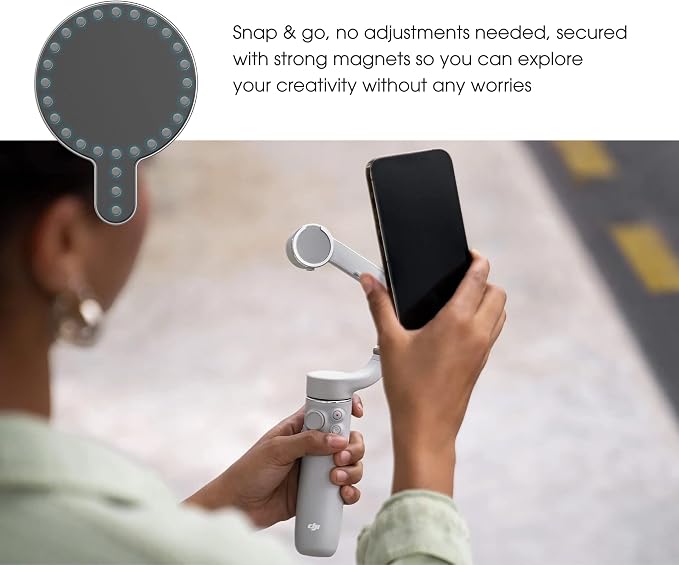 ENCASED Magnetic Adapter for DJI Osmo Mobile Smartphone Gimbal Stabilizer - Compatible with MagSafe (DJI OM 8 7P 7 SE 6 5 4) - Image 4