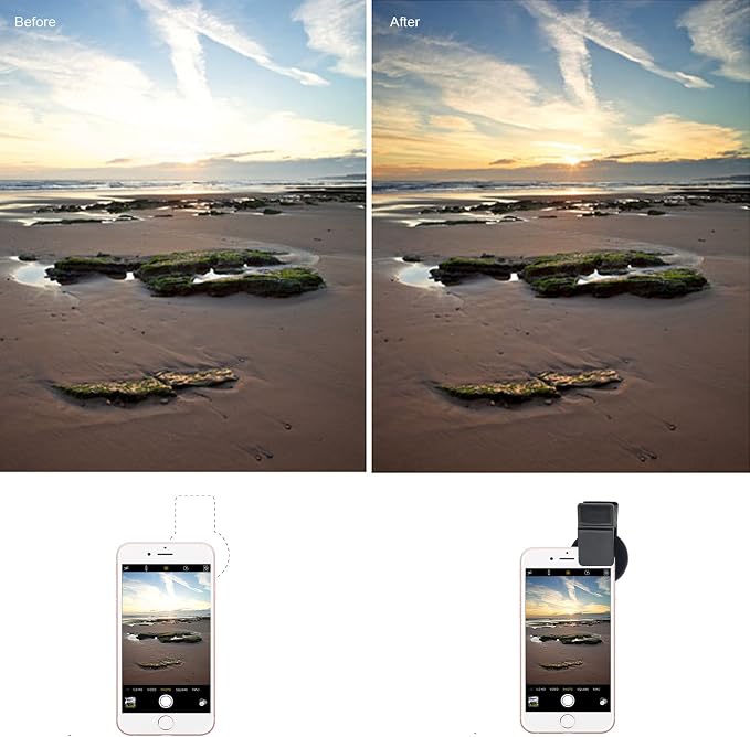 Zomei 37mm Cell Phone Camamera Lens Professional ND Circular Filter ND2-ND400 for Samsung Most Smartphones - Image 5