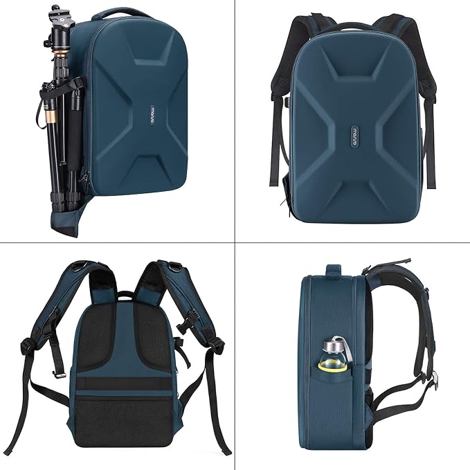 MOSISO Camera Backpack, DSLR/SLR/Mirrorless Photography Camera Bag | 15-16 inch Waterproof Hardshell Case with Tripod Holder&Laptop Compartment Compatible with Canon/Nikon/Sony, Deep Teal - Image 5