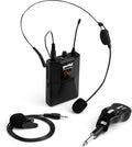 Gemini UHF Wireless Headset & Lavalier System, Rechargeable (GMU-HSL100) | UHF wireless headset & lavalier, rechargeable - 160+ ft range - plug-and-play - 1/4" plug for PA/amp by GeminiSound