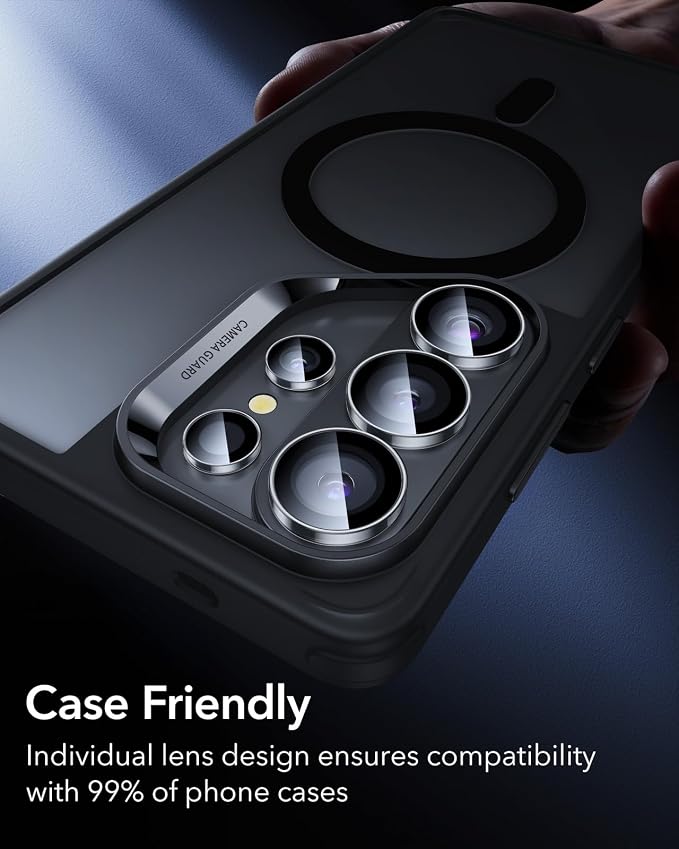 ESR for Samsung Galaxy S26 Ultra Camera Lens Protector, 1 Pack, Clear | Individual Camera Cover, 9H Tempered Glass, Original Camera Clarity, Scratch-Resistant, Case Friendly - Image 8