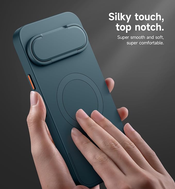 SURITCH for Google Pixel 10/10 Pro Phone Case, Compatible with MagSafe, Protective Cover with Camera Cover & Adjustable Metal Kickstand for Pixel 10/10 Pro 2025 -Lake Green - Image 5