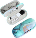 AITIME 2 in 1 Contact Lens and Glasses Case Combo,Contact Travel Case Kit | Double Sided Eye Contact Case with Remover Tool,Storage Organizer Accessories,Cute Eyeglasses Case with Contact Holder by AITIME