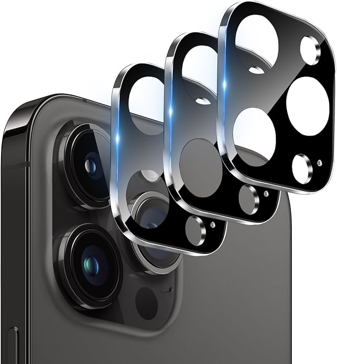 Dengduoduo 3 Pack Tempered Glass Camera Lens Protector for iPhone 12 Pro 6.1", Ultra HD, 9H Hardness, Anti-Scratch, Case Friendly, Easy to Install [No Affect on Night Shots] by Dengduoduo