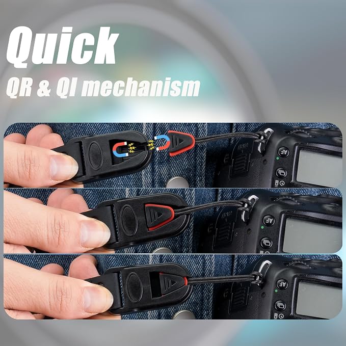 VKO Camera Strap,Quick Release Crossbody Adjust Neck Shoulder Strap | for Photographers Full-frame DSLR SLR Cameras 38mm - Image 7