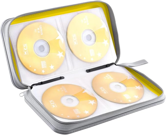 96‑Capacity Hard Plastic CD/DVD Binder for Car, Home & Travel | Zipper‑DVD Organizer, Scratch‑Resistant Sleeves Shield Discs From Dust & Damp; Stores Music, Video, Gaming & Blu‑ray Discs - Image 5