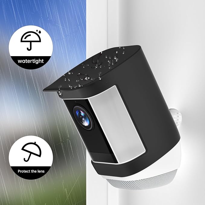 Silicone Cover Skin Compatible with R ing Spotlight Cam Pro (Battery) | Sun Glare, UV Light and Weather Resistant Protected Case (Soptlight Cam Pro) - Image 2