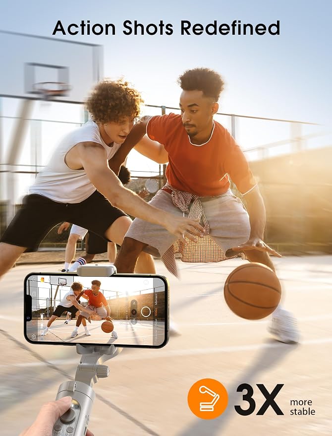 hohem iSteady XE Gimbal Stabilizer for Smartphone, 2023 3-Axis Phone Gimbal, Ultra-Light Foldable Stabilizer for Android and iPhone 14 Pro Max, One-Key Inception, Ideal for Travel Vlogging - Image 2