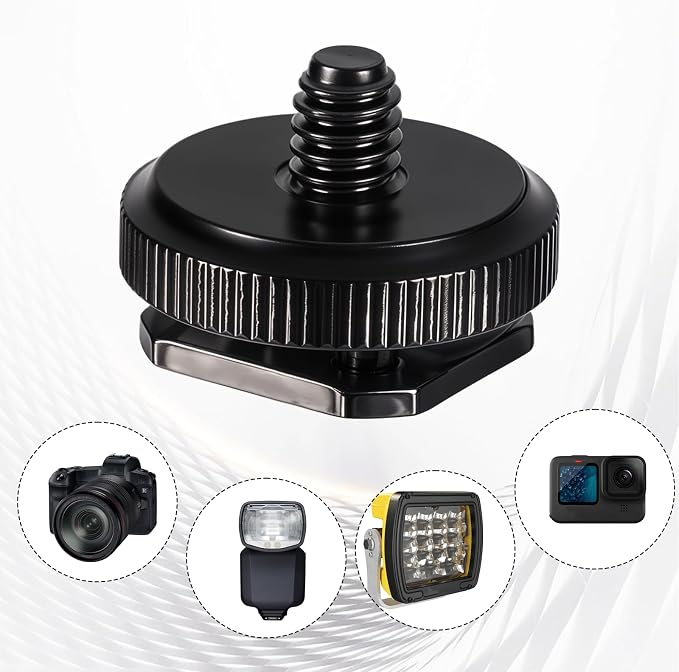 4 Pcs 1/4 Inch Camera Adapter Screws, Compatible with Versatile Flash Hot Shoe Mounts for DSLR Camera Rigs, Tripods, Mounting Accessories - Image 5