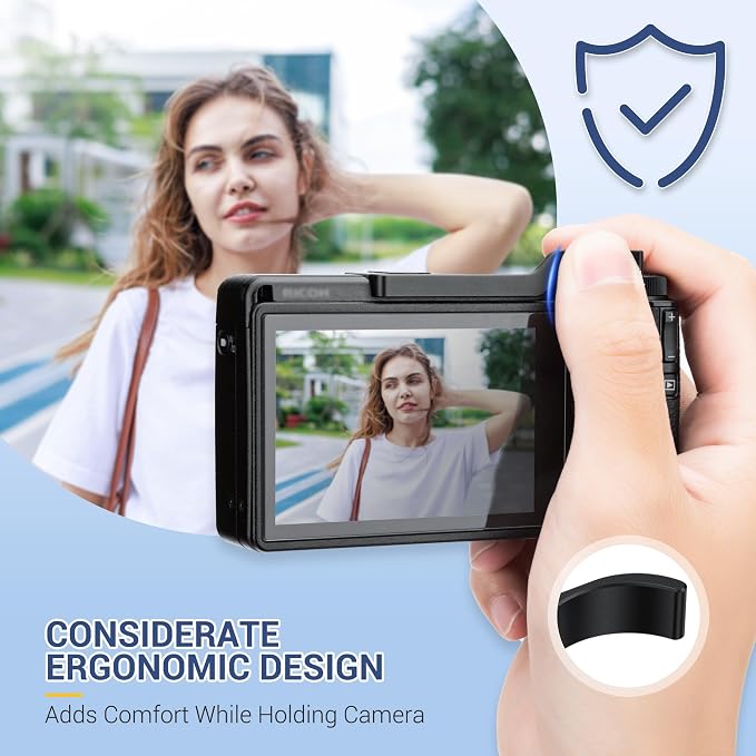 Metal Thumbs Up Grip for Ricoh GR IV GRIV GR4 GR IV HDF Monochrome | Hot Shoe Cover Cap Protector for GR IV GRIV GR4 GR IV HDF Monochrome, Better Balance and Comfortable Secure Grip - Image 3