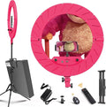 Ring Light 18 INCH Kit,55W6700k Dimmable LED Light, Tripod Stand, Remote Controller,Box for Camera,Smartphone,YouTube,TikTok,Self-Portrait Shooting,CRI95 (Rec(Red Like Kumame B-e-a-r)) by JJJINAJIN18RINGLIGHT