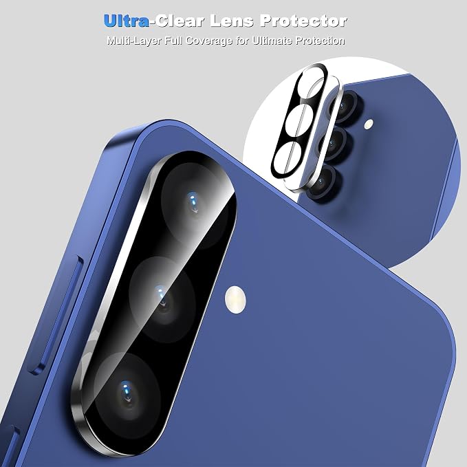 WHPXJY 2026 New Upgrade for 3 pack Samsung Galaxy S25 Camera Lens Protector-Tempered Glass Cover, 9H+ Shatterproof/Anti-scratch/Maintains Original Clarity/Easy to Install - Image 5