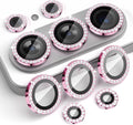 Camera Lens Protector for Samsung Galaxy S26 Ultra, Diamond Pink | Tempered Glass, Auto-align Tray, Easy Installation, Case Friendly, Anti-Scratch, HD Clear, Ultra Slim by Rayorcon