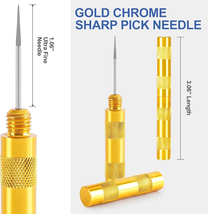 Torch Tip Cleaner, Welding Nozzle Tip Cleaner, Carburetor Cleaner Tools Accessories with 13 Cleaning Wires and 1 Sharp Pick for Carburetors, Gas Orifices, Sprinklers and Shower Heads Cleaning - Image 6