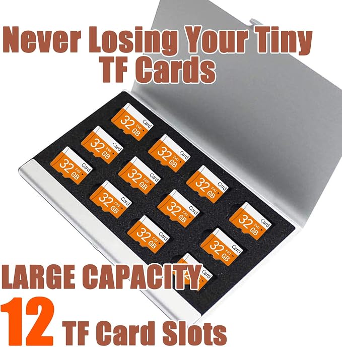 Aluminum Waterproof Memory Card Case - Ultrathin Mini Rustproof Protector for Micro SD/Micro SDXC/TF Cards (Silver Color) - Image 2