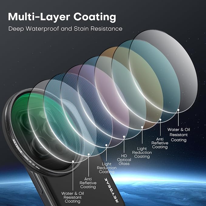 REYGEAK CPL Filter for Magsafe iPhone 16/15/14/13/12,67mm Ultra-Slim Camera Lens Filter,Magnetic Filter Frame with 6.1inch for iPhone 15/14/13/12 Pro - Image 5