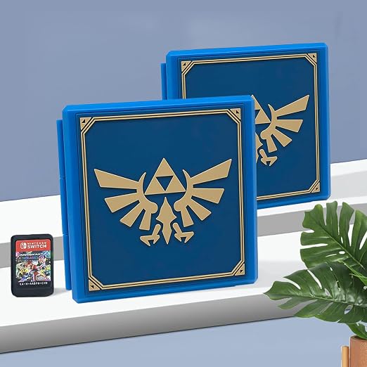 doepeBAE Game Card Case for Nintendo Switch,Portable Game Card Holder,Hard Shell Storage Case,Large Capacity Switch Card Organizer with 12 Card Slots (Z blue) - Image 5