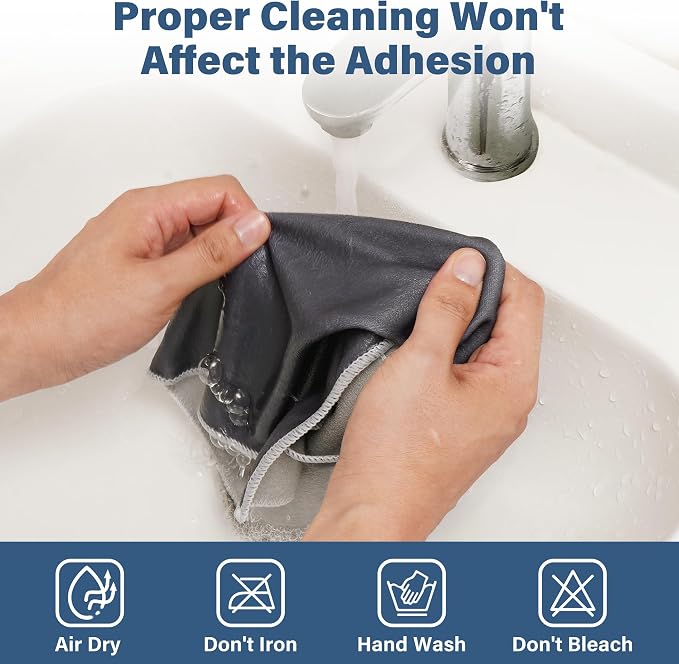 Walking Way Protective Wrap, Self-Adhesive Magic Cloth Camera Wrap, Storage Cloth, Anti-Scratch, Dustproof, Washable Lens Pouch for DSLR, Smartphones, Laptops, Cosmetic (Dark Grey, 17.71 inch) - Image 6