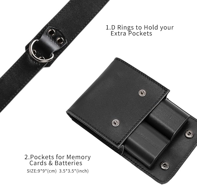 Dual Camera Harness Camera Straps Holster for Photographers Comfort Version | camera holster leather harnes spider holster camera belt camera harness for photographers leather harness camera neck strap - Image 4