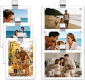6 Pack Magnetic Car Visor Photo Holder – Personalized Acrylic Clip for Family, Pets, Travel Pictures – Easy Snap-On Car Accessory for Sun Visor (6 Pack, 2.4''x3.5'') by Unknown