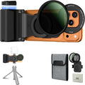 Upgraded 67mm Variable ND2-128 ND Filter Mount Kit w Magnetic Phone Camera Grip & Storage Pouch for iPhone 17 Air 16 Pro Max, Neutral Density Lens Filter Adapter Set w Cold Shoe &1/4''Hole(NO Tripod) by Kiorafoto