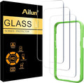 Ailun 3 Pack Screen Protector for iPhone 17 / iPhone 16 Pro, Tempered Glass | 6.3 inch,Installation Frame, Dynamic Island Compatible, Case Friendly by Ailun