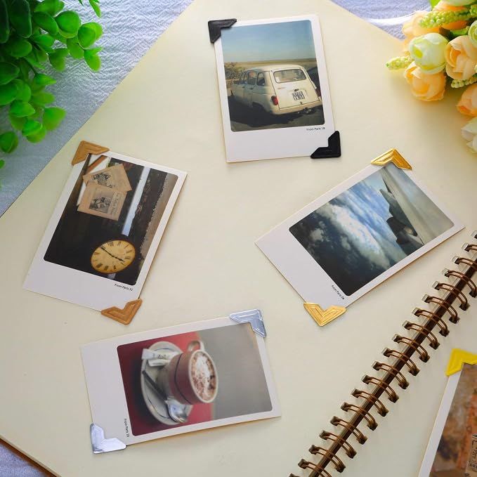 360 Count Self-Adhesive Acid Free Photo Corners for Scrapbooks Memory Books (Multicolor) - Image 3
